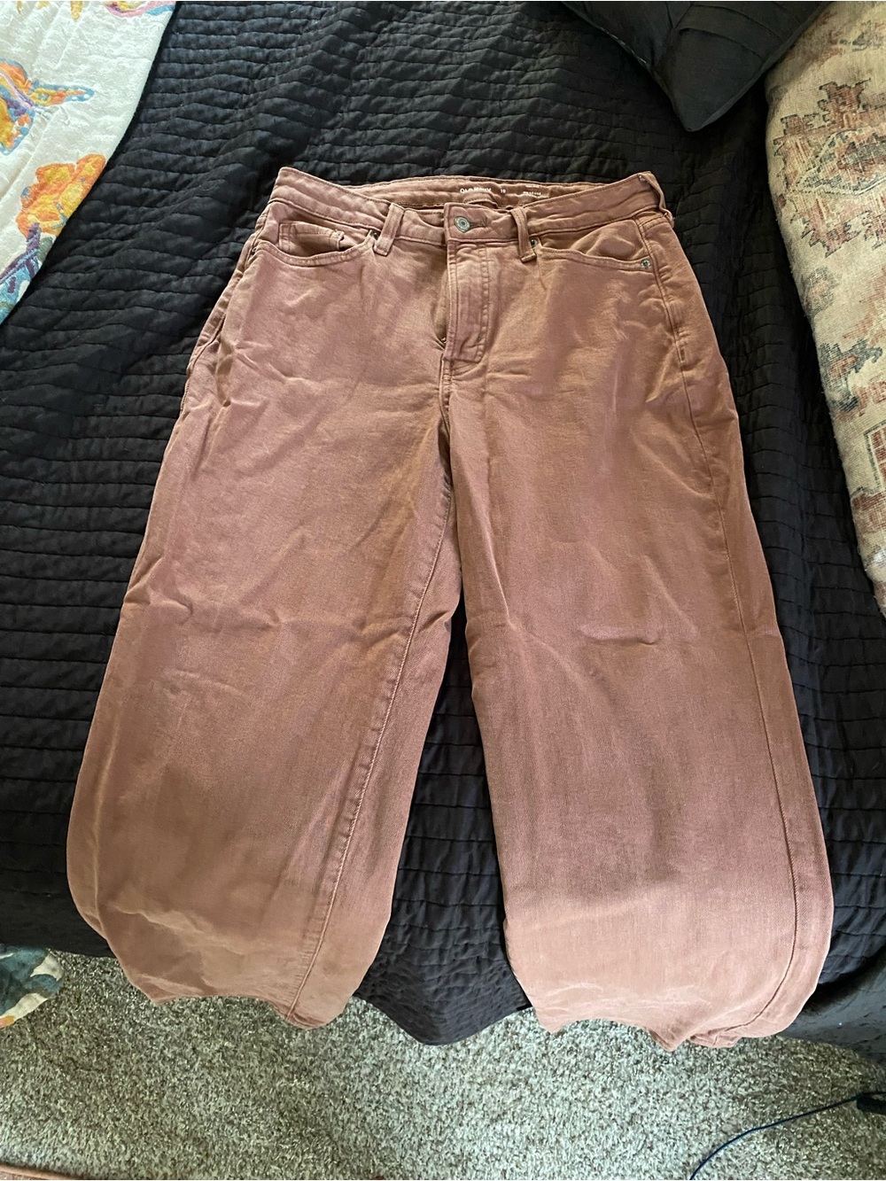 Old Navy OG Loose High-Rise Pants - Rust Brown